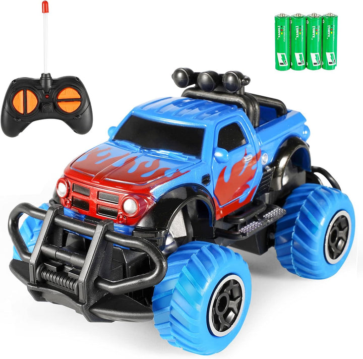 Kizeefun Remote Control Cars for Boys, RC Car Kids Toys for 3 4 5 6 7 8 9 Years Old Boys Girls, RC Turck for Kids, Boys Toys Age 3-9 off Road Vehicle Racing Car, Blue
